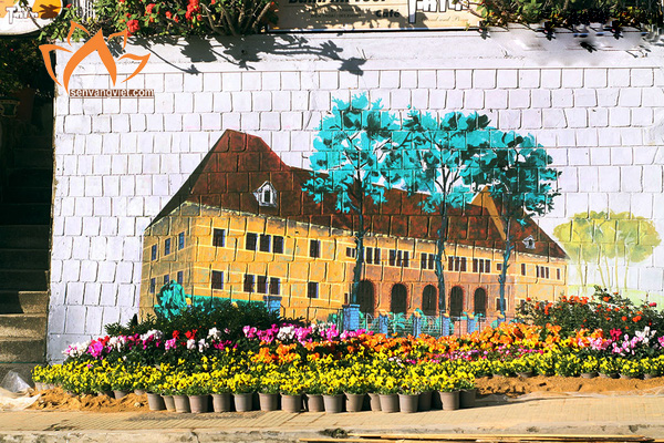 Ngắm những bức tranh trên đá tại "con đường hội họa" giữa trung tâm Đà Lạt - Ảnh 7. Ngắm những bức tranh trên đá tại "con đường hội họa" giữa trung tâm Đà Lạt - Ảnh 7.